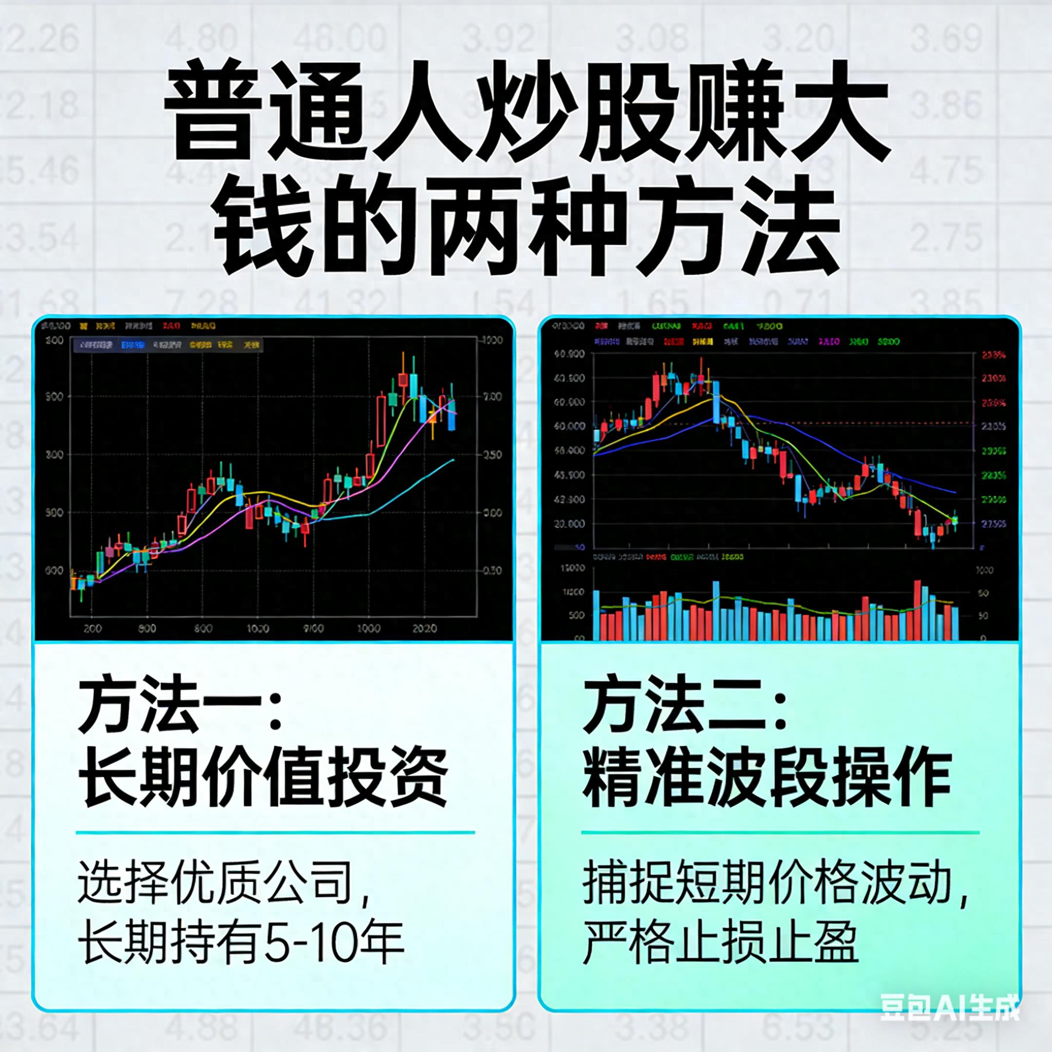 A股散户迷茫亏损，普通人炒股赚大钱的两种方法揭秘