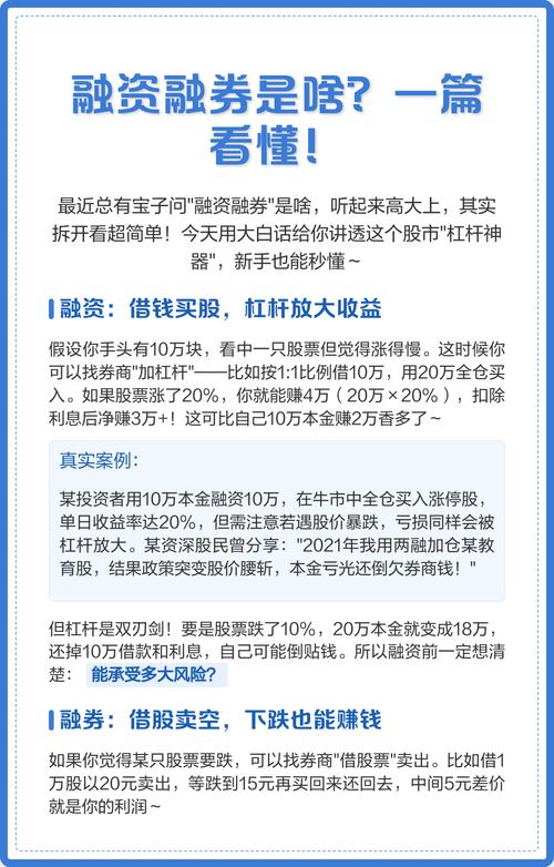 股票融资融券全解析：借钱买股、借股卖空及杠杆风险说明