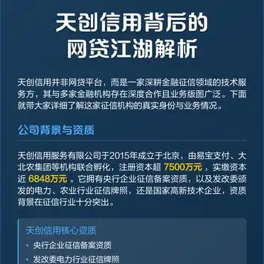 天创网_天创信用 网贷征信服务 解析