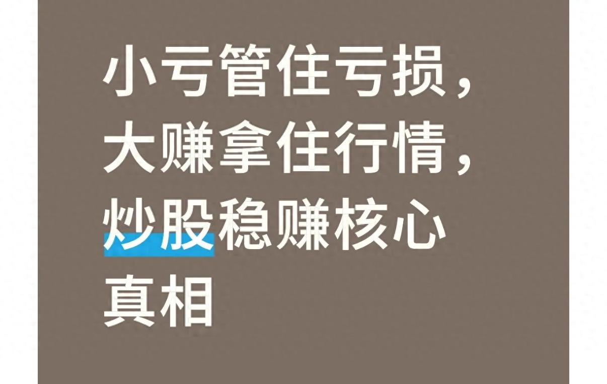炒股加杠杆怎么操作_炒股赚小亏大_小亏控风险大赚拿行情